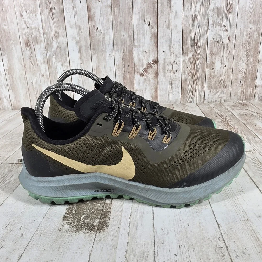 Nike Air Zoom Pegasus 36 Trail Womens Running Shoes Olive AR5676-200